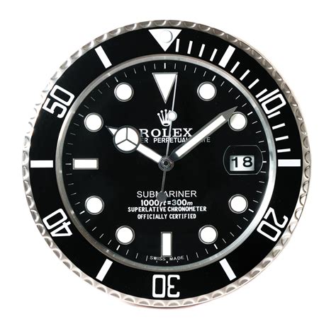 rolex submariner dealer clock|Rolex wall clock original price.